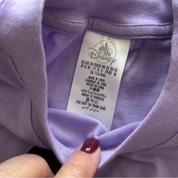 Disney Parks Purple Mickey Mouse graphic T-shirt, Size Extra SmallNWT - Picture 4 of 4